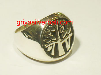 Ring No Stone bali silver bead