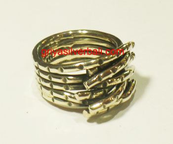 Ring No Stone bali silver bead