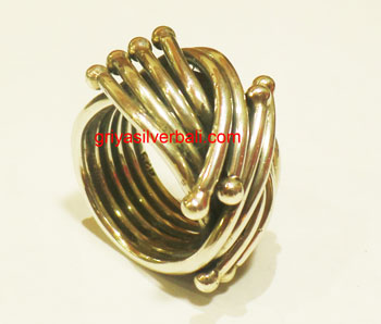 Ring No Stone bali silver bead