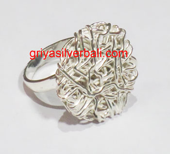 Ring No Stone bali silver bead