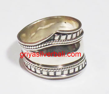 Ring No Stone bali silver bead