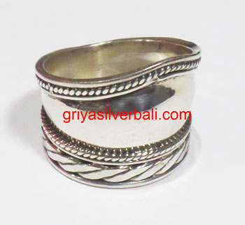 Ring No Stone bali silver bead