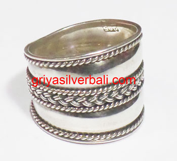 Ring No Stone bali silver bead