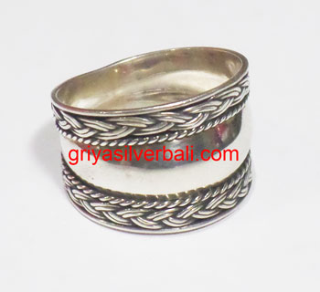 Ring No Stone bali silver bead