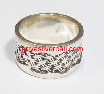 Ring No Stone bali silver bead