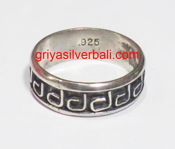 Ring No Stone bali silver bead