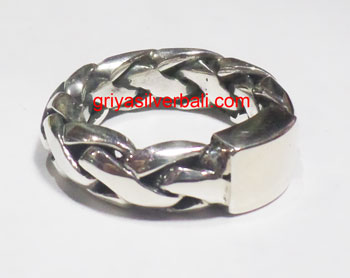 Ring No Stone bali silver bead