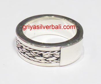 Ring No Stone bali silver bead