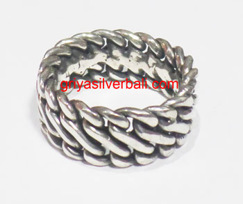 Ring No Stone bali silver bead