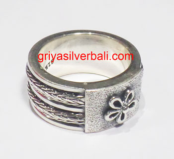 Ring No Stone bali silver bead