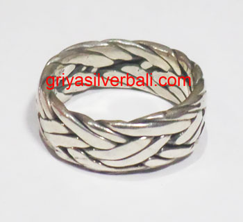 Ring No Stone bali silver bead