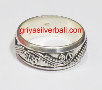 Ring No Stone bali silver bead