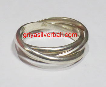 Ring No Stone bali silver bead