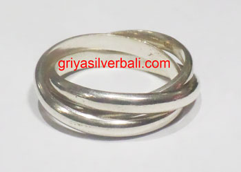 Ring No Stone bali silver bead