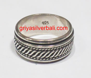 Ring No Stone bali silver bead