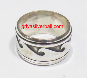 Ring No Stone bali silver bead