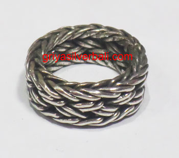 Ring No Stone bali silver bead