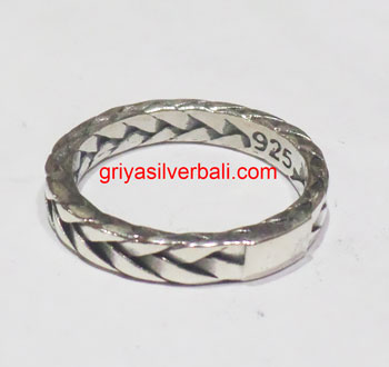 Ring No Stone bali silver bead