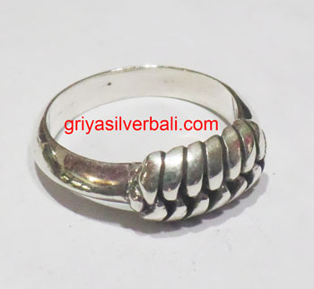 Ring No Stone bali silver bead