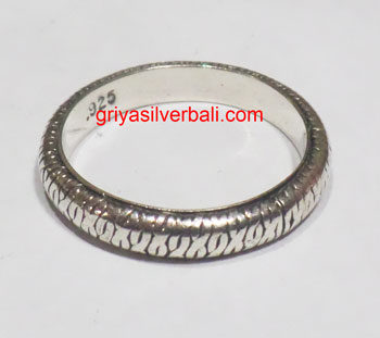 Ring No Stone bali silver bead