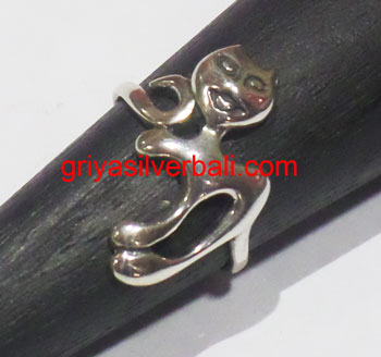 Ring No Stone bali silver bead