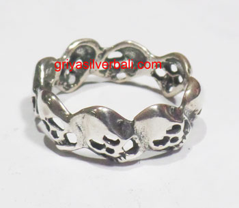 Ring No Stone bali silver bead