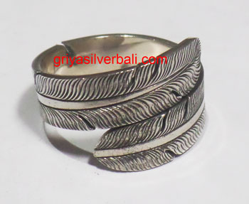 Ring No Stone bali silver bead