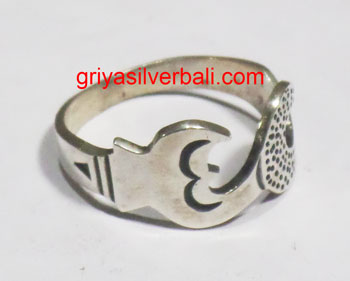 Ring No Stone bali silver bead