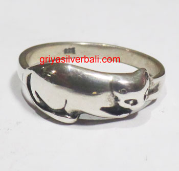 Ring No Stone bali silver bead