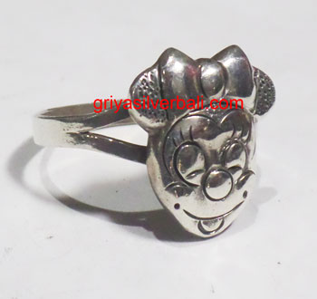 Ring No Stone bali silver bead