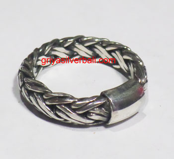 Ring No Stone bali silver bead