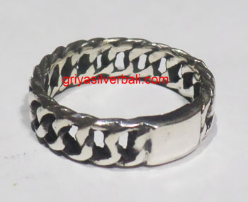 Ring No Stone bali silver bead