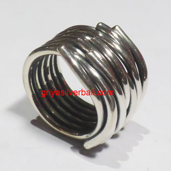 Ring No Stone bali silver bead