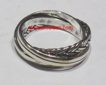 Ring No Stone bali silver bead