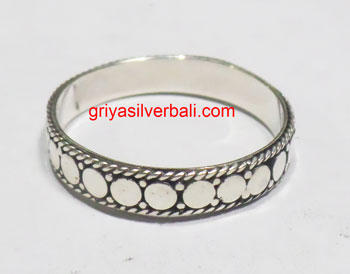 Ring No Stone bali silver bead