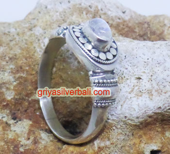 Ring No Stone bali silver bead