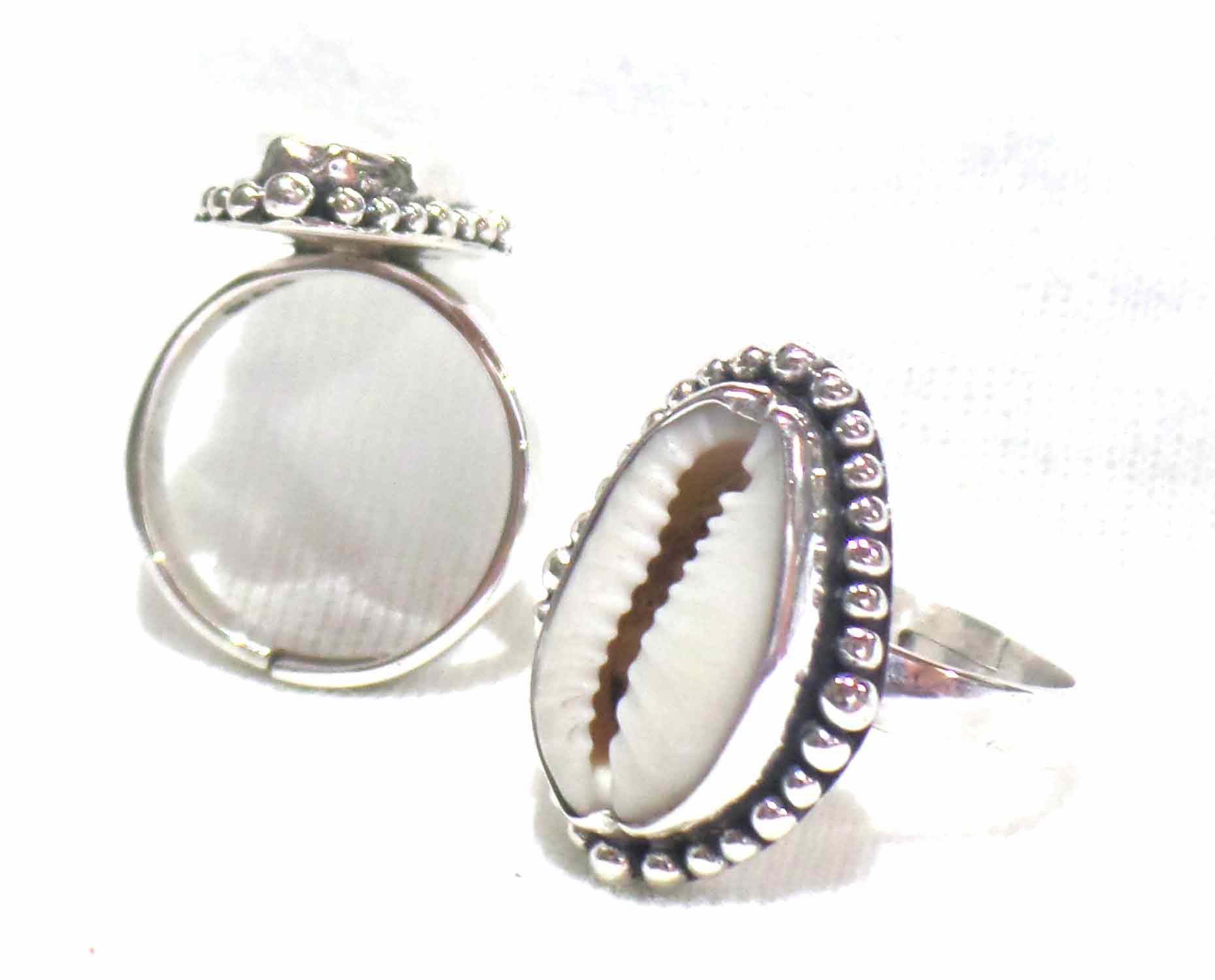 Ring Shell Cowrie bali silver bead