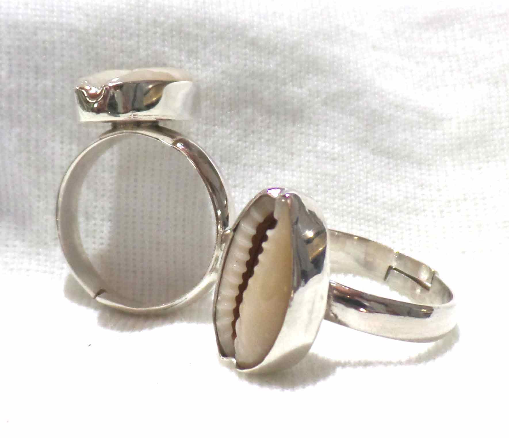 Ring Shell Cowrie bali silver bead