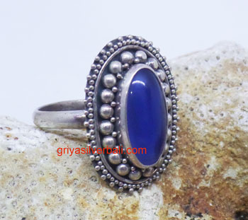 Ring With Stone bali silver bead