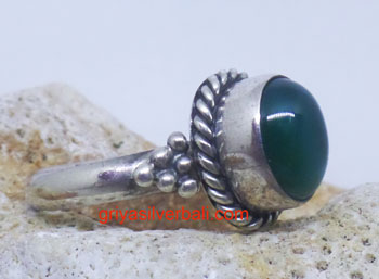 Ring With Stone bali silver bead