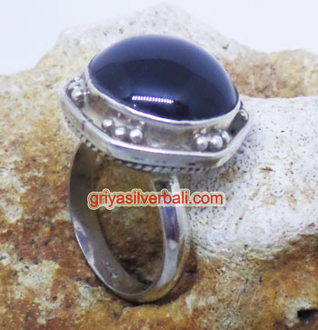 Ring With Stone bali silver bead