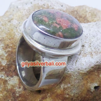 Ring With Stone bali silver bead