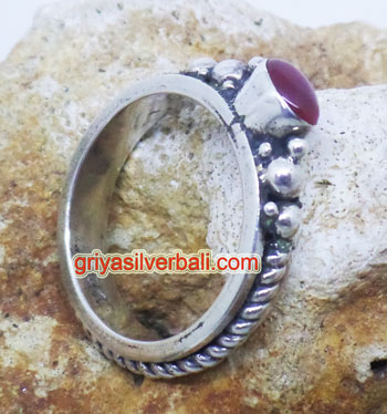 Ring With Stone bali silver bead