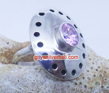 Ring With Stone bali silver bead