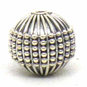 Round Beads bali silver bead