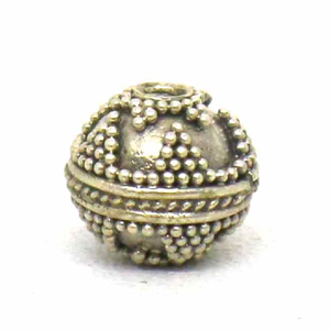 Round Beads bali silver bead