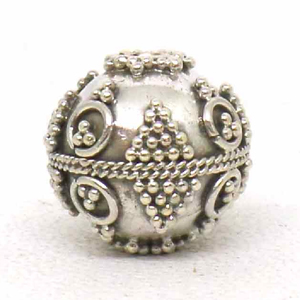 Round Beads bali silver bead