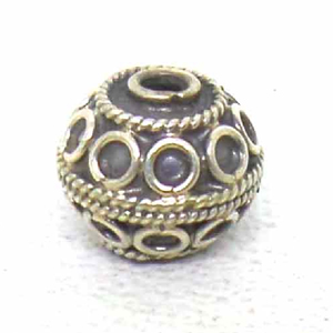 Round Beads bali silver bead