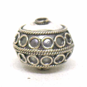 Round Beads bali silver bead