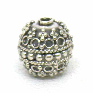 Round Beads bali silver bead